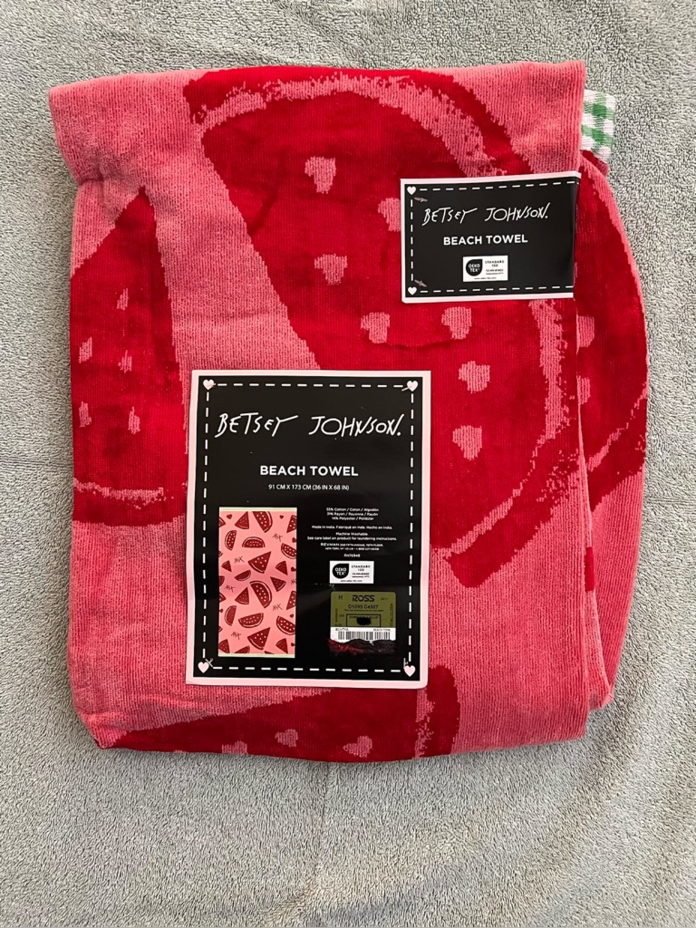 Betsey Johnson Watermelon Beach Towel